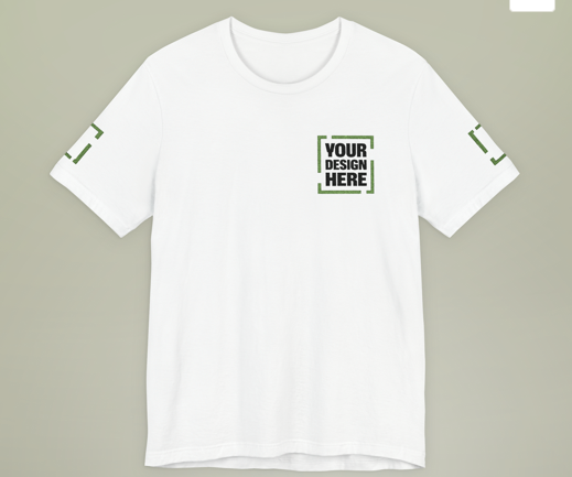 White T-shirt with customizable