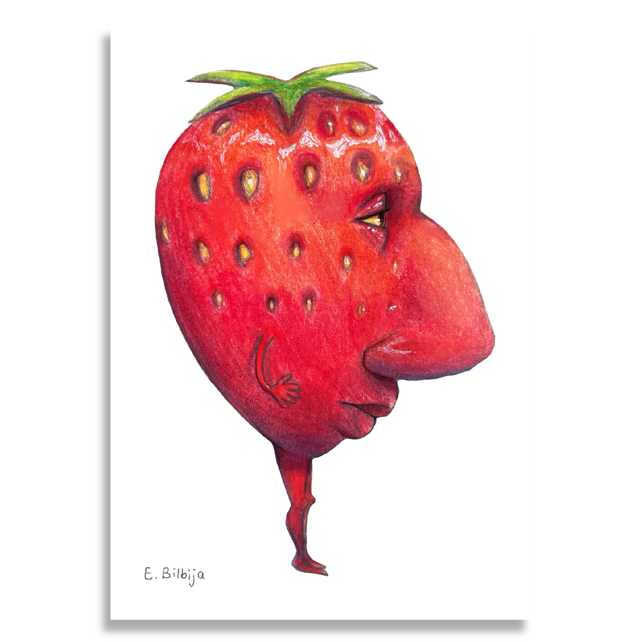 Strawberry Guy Print