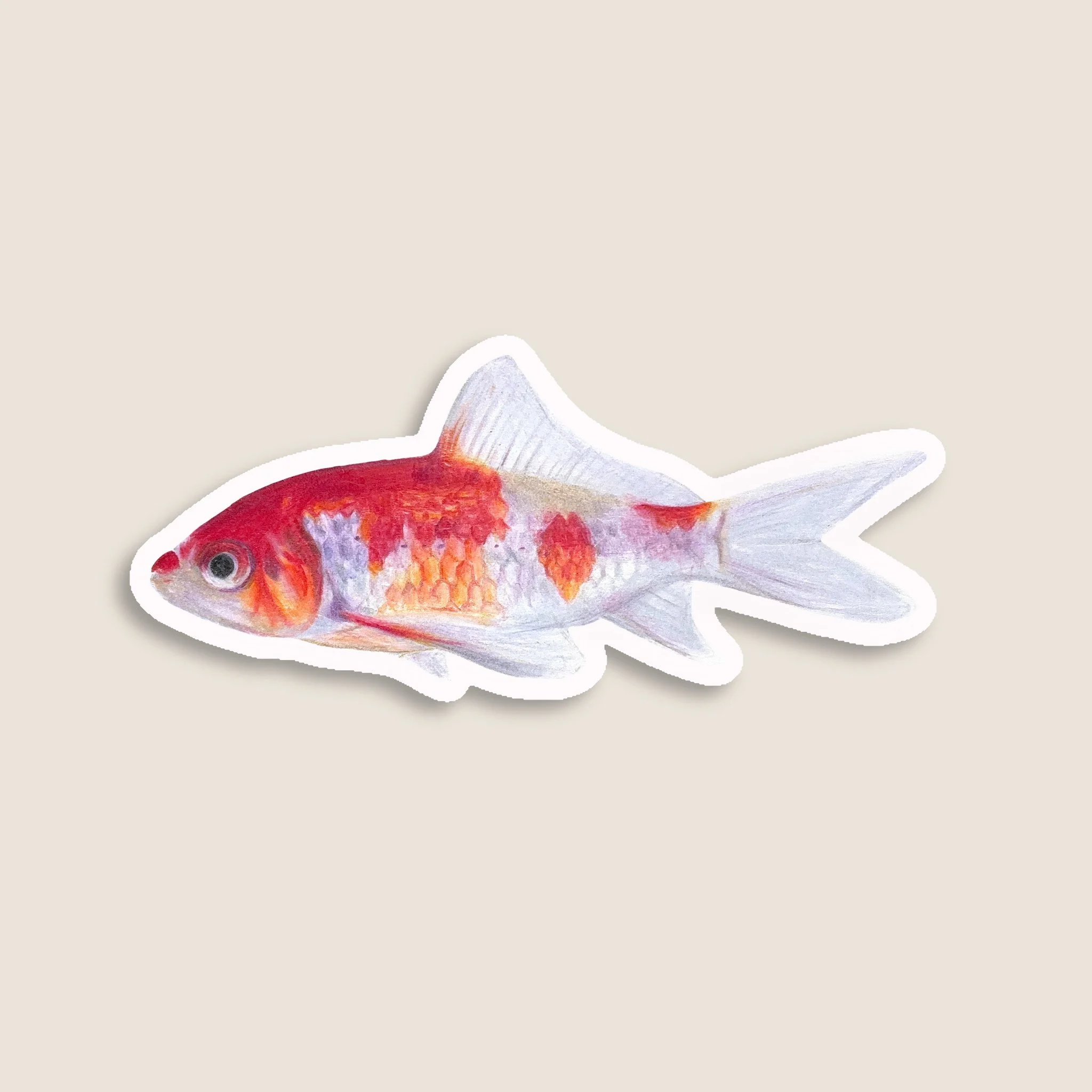Red Fish Sticker