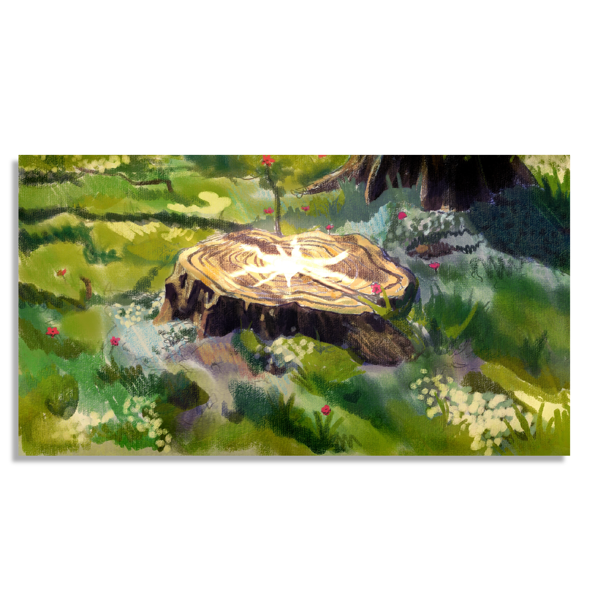 Magical Tree Trunk Print