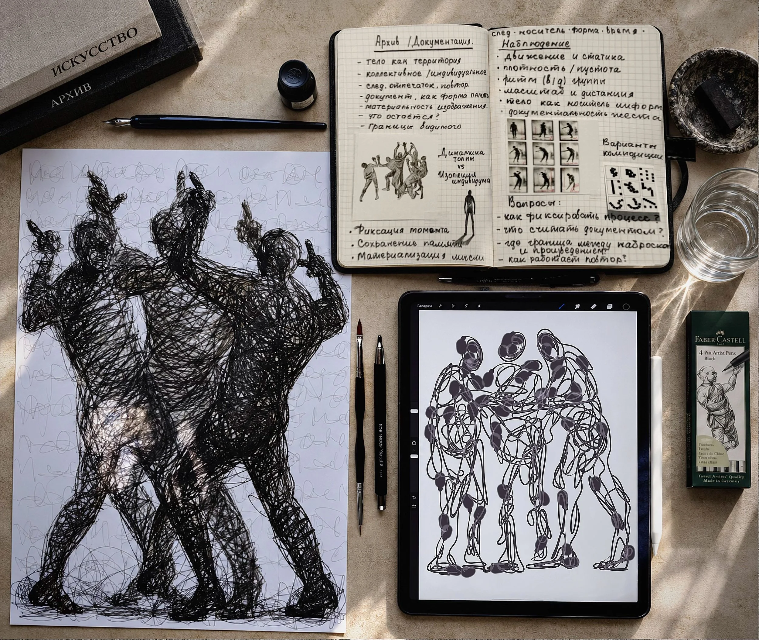 Research, textual and archival materials documenting the development of Contemporary artist Iryna Sushelnytska’s artistic practice.