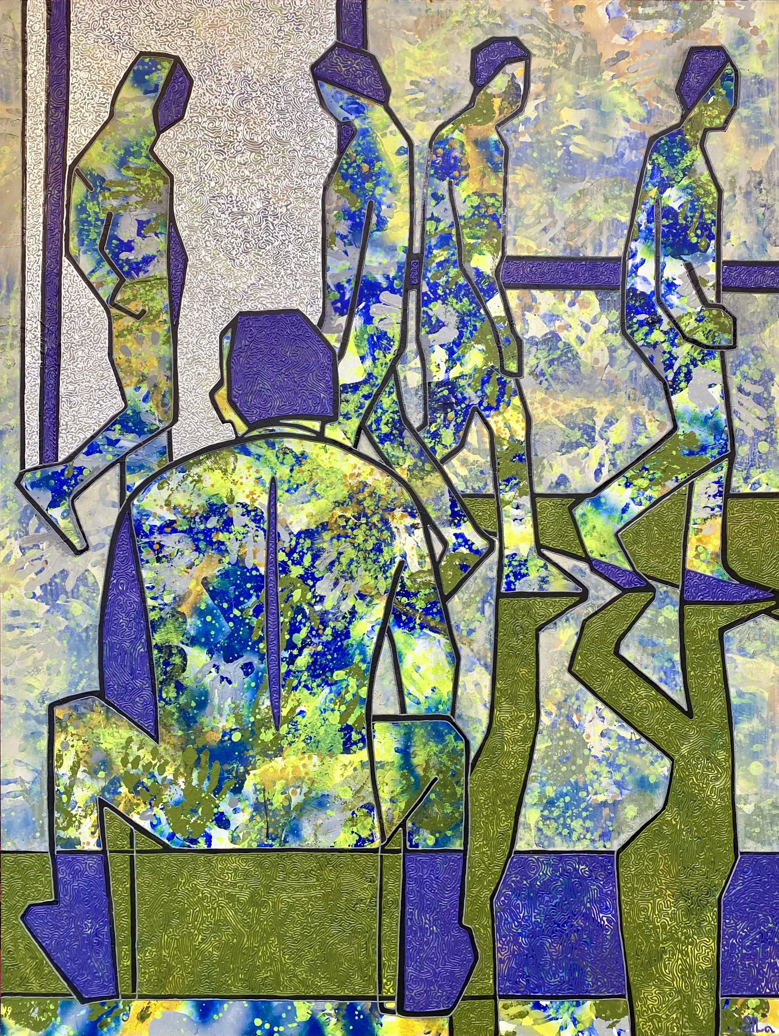 News — Iryna Sushelnytska, from the series Nine (Human Structure), 2019–2020. Acrylic on canvas, 150 × 200 cm.