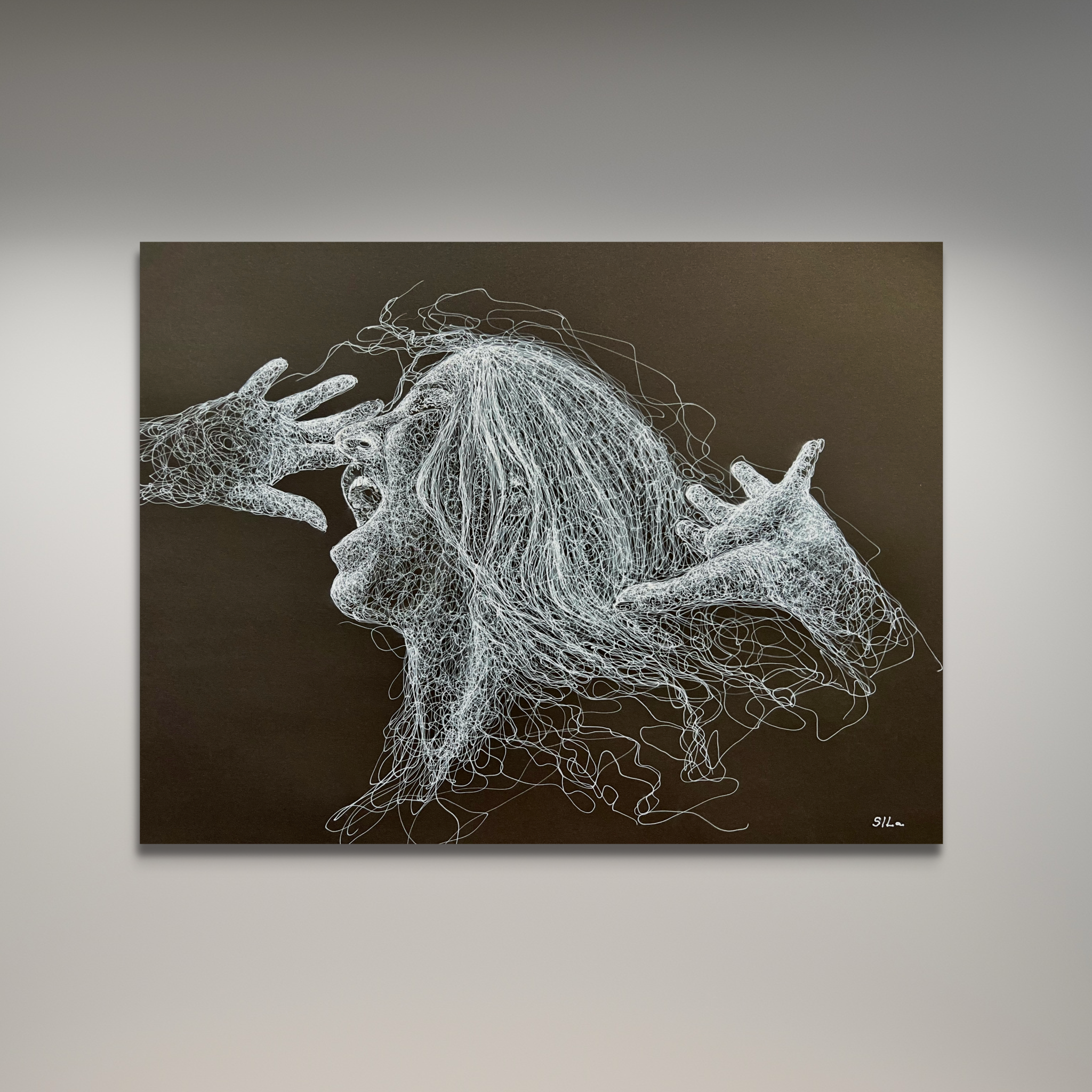 Iryna Sushelnytska is a contemporary Ukrainian artist.  Graphic Works presents drawings and works on paper focused on line, gesture, and structural reduction, exploring the relationship between figure, memory, and visual rhythm.