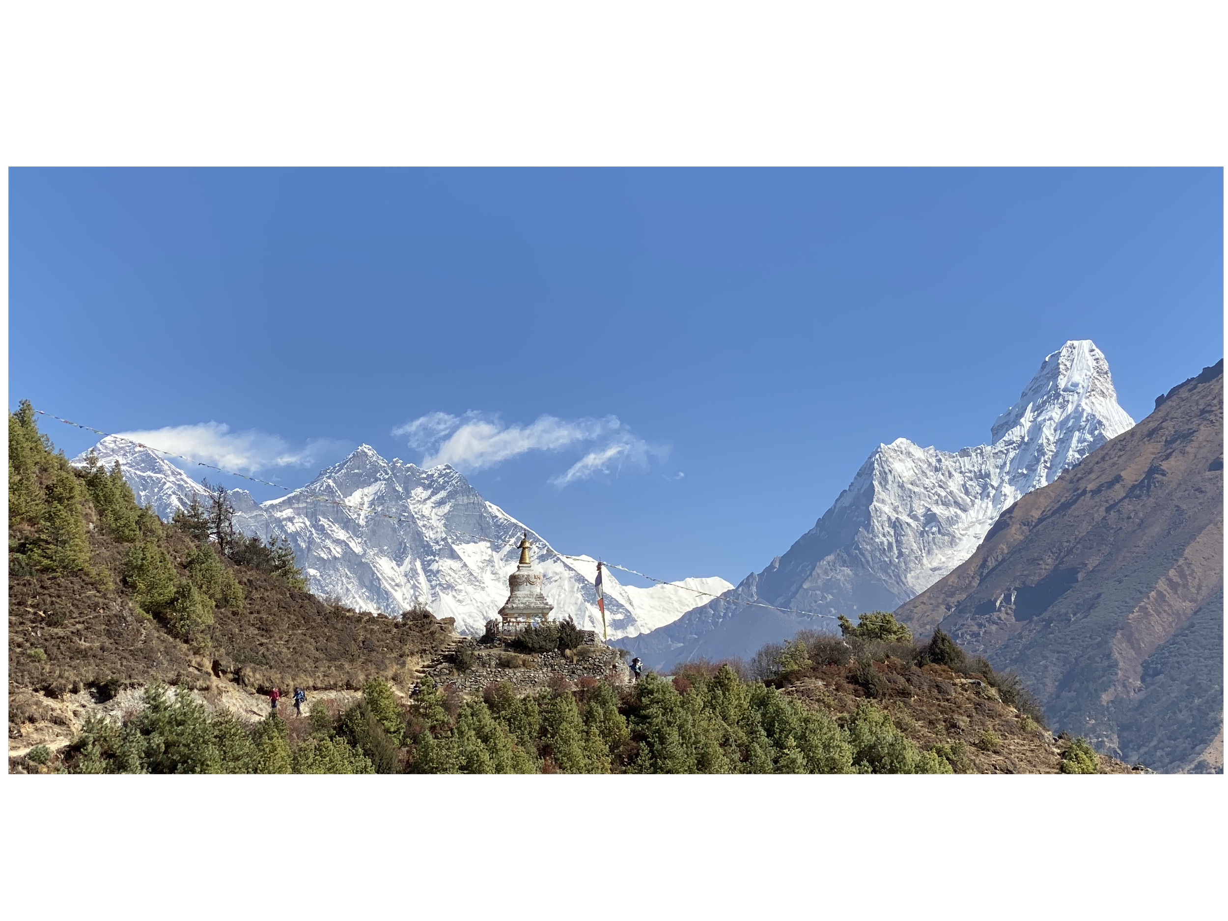 Stupa in everest region, a symbol of resilience of mind and body