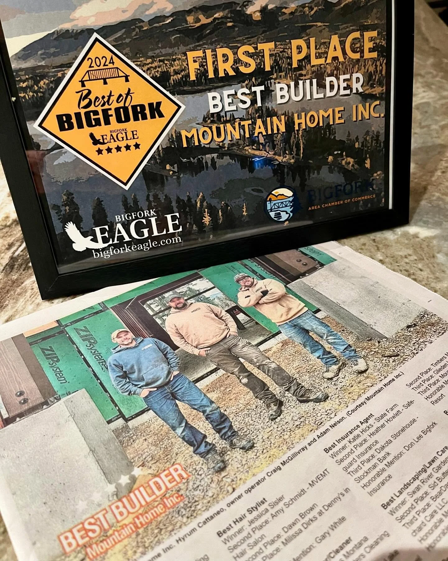 What an honor to not only be recognized in the Best Builder category but to be voted #1 for 2024! It takes a team to build top notch, caliber homes - and we couldn&rsquo;t do it without so many of our amazing subcontractors, industry professionals an