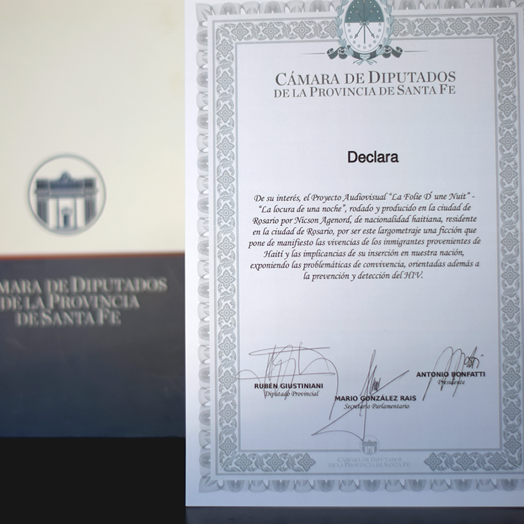 Brother Nick Creative Media - Recognized internationally for feature film directed and produced by Nicson Agenord (Brother Nick)- Chamber of Deputies - Santa Fe, Argentina