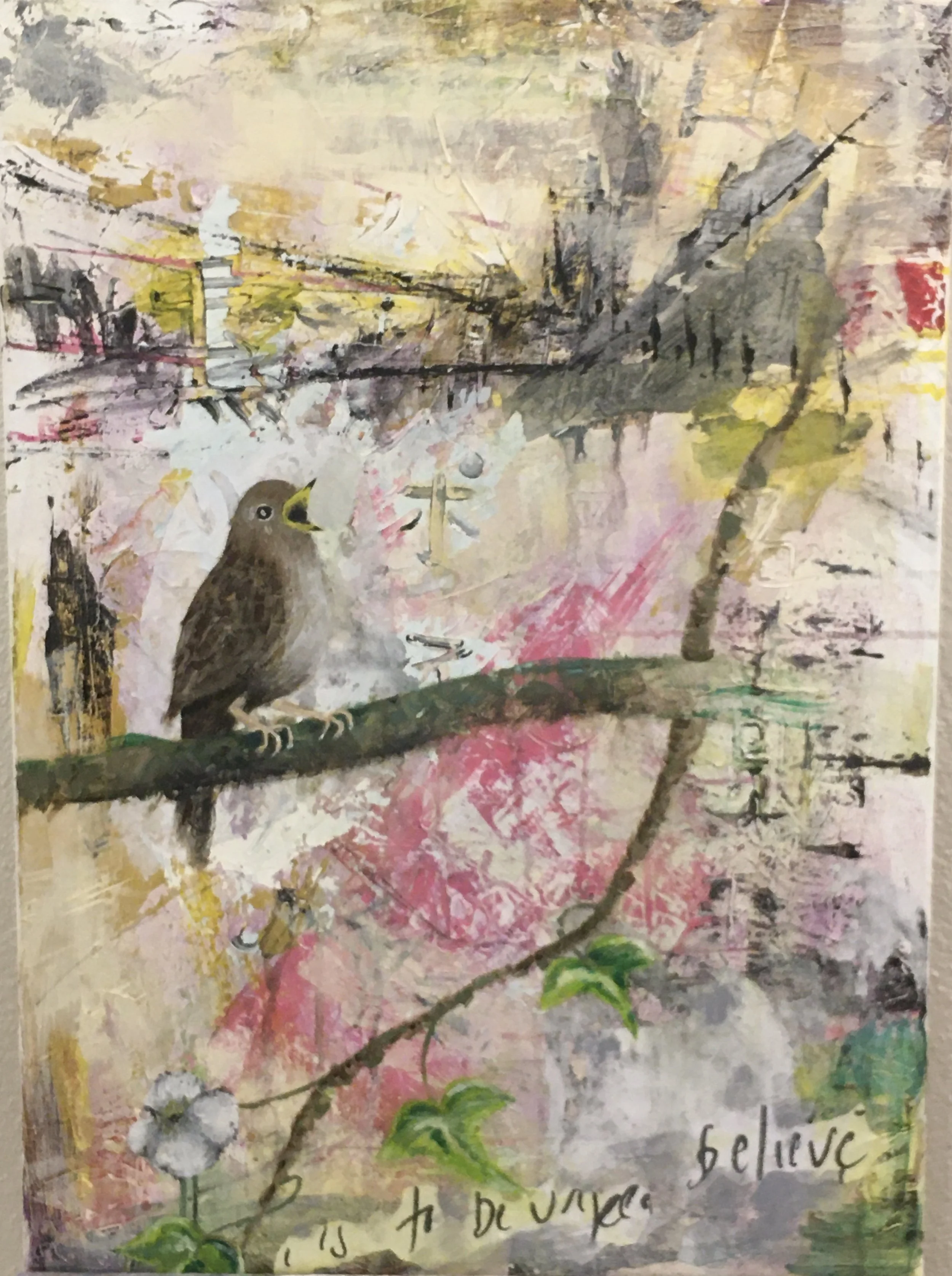 To Be unseen , Acrylic on Canvas, 19x27cm, 2019