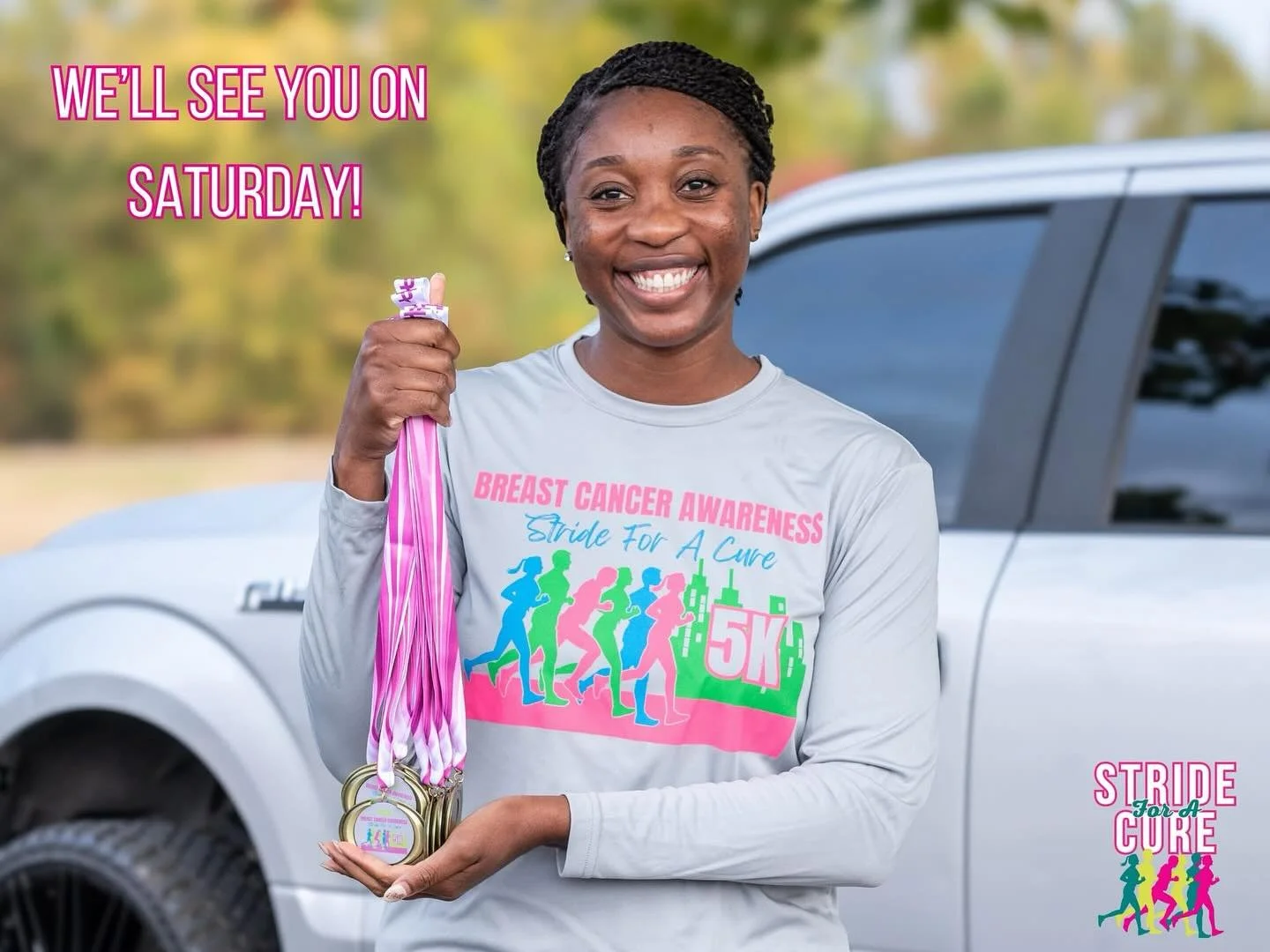 🎉 Hey, Striders! The countdown is ON. We&rsquo;re just THREE DAYS AWAY from race day! 🎉

We can&rsquo;t wait to see you at the starting line this Saturday for an unforgettable day of community, celebration, and purpose. 💕

📦 Packet Pick-Up Inform