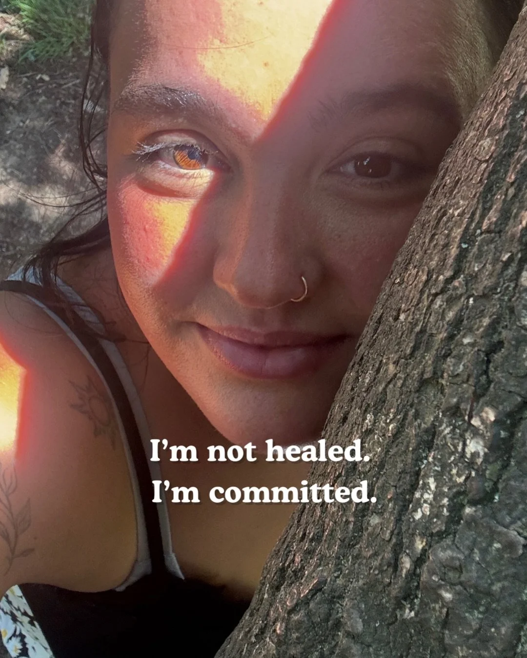 For a long time I thought there was an end goal in my healing journey. 
That I&rsquo;d achieve clarity and peace and leave the past behind. 

But healing doesn&rsquo;t work like that. 
It&rsquo;s non-linear, confusing, it circles back on itself and r