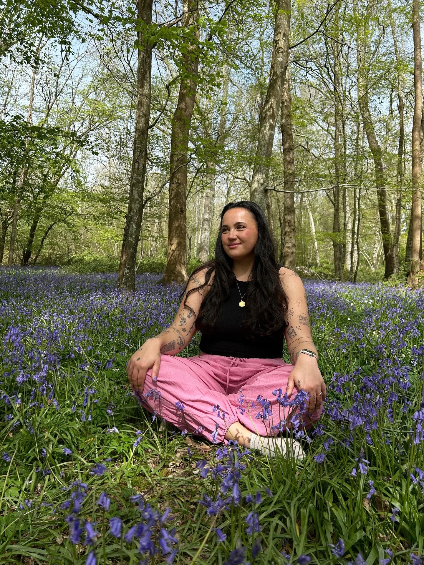 An impromptu shoot in the bluebells after a practice at the yurt and a moment of reflection for how grateful I am for my yoga journey as teacher training draws to its close🪻

Grateful for:
𖥸 All the ways yoga has shaped, held, found and awakened me