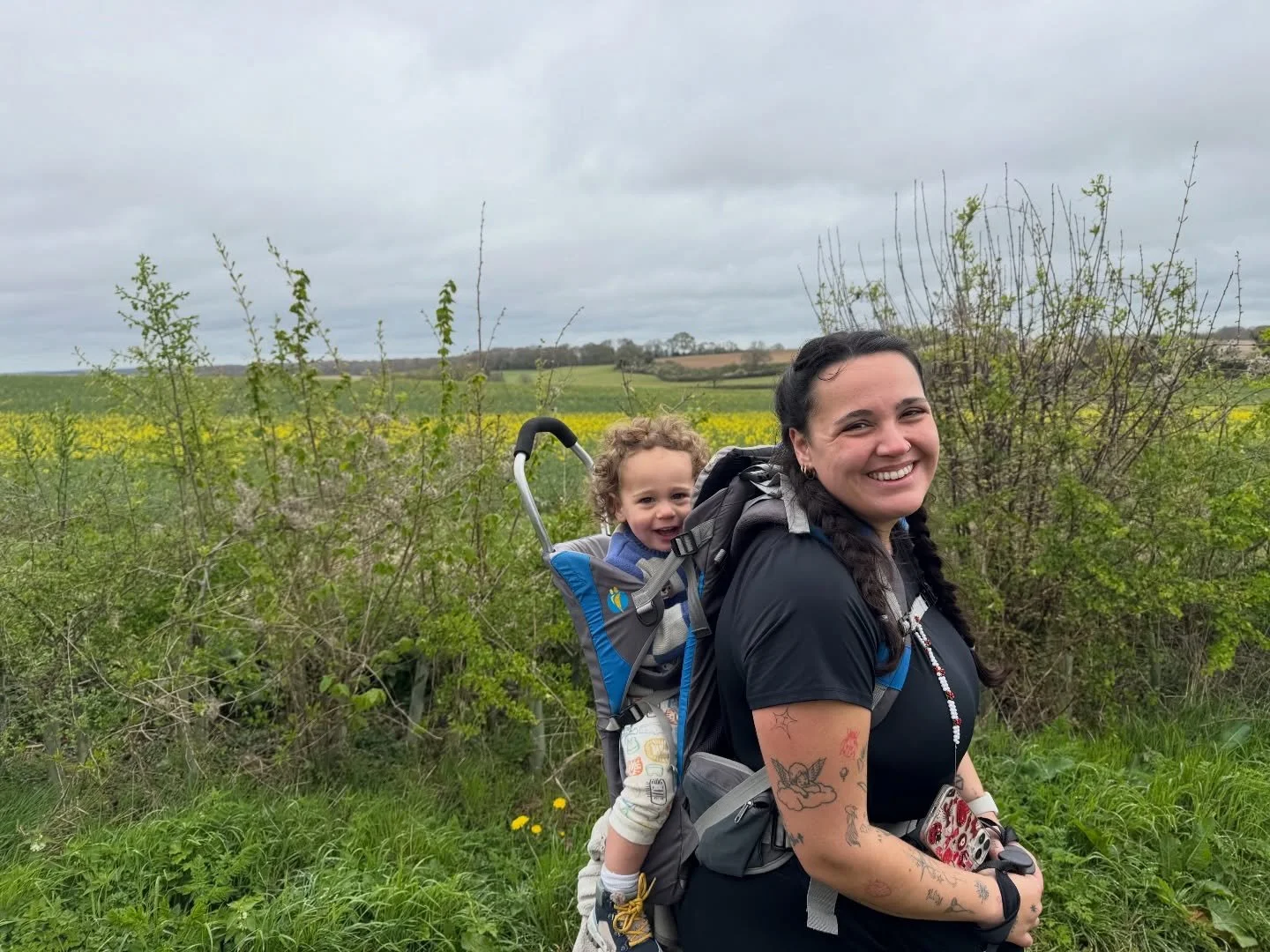 Easter weekend, me, my partner and our baby hiked half the South Downs Way, from Winchester to Amberley.

87.5km on Strava, 2010m elevation, a pub stay, an Airbnb in someone&rsquo;s converted garage and a cold cabin on a working farm. Three rough nig