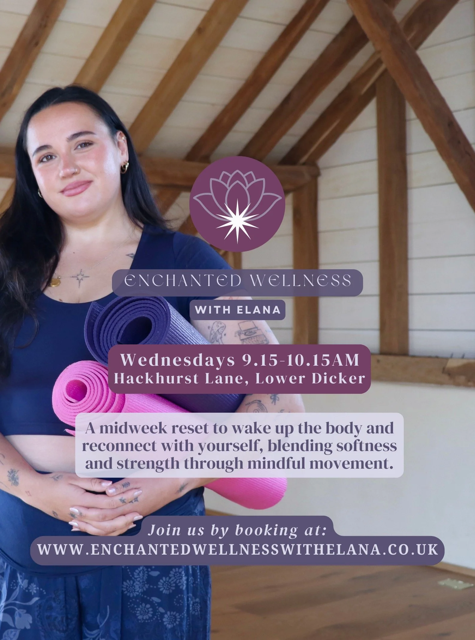 RISE &amp; RESET @ Hackhurst Farm 🐄🪻

A midweek reset to wake up the body and reconnect with yourself. This class blends softness and strength through mindful movement, helping you build stability, mobility, and ease without feeling rushed or overw