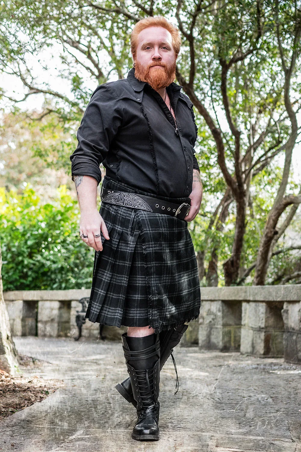 Image of a person wearing a kilt