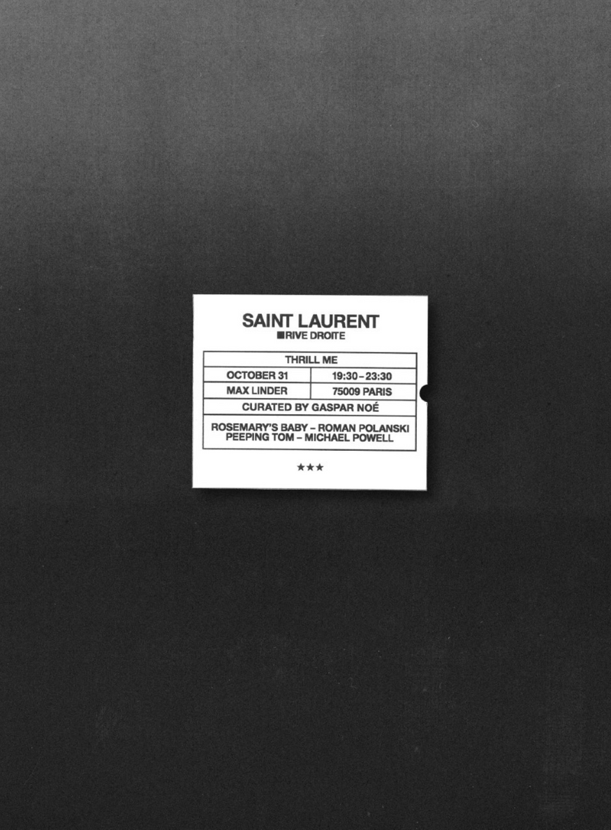 Thrill Me - Saint Laurent Rive Droite célèbre Halloween</strong>