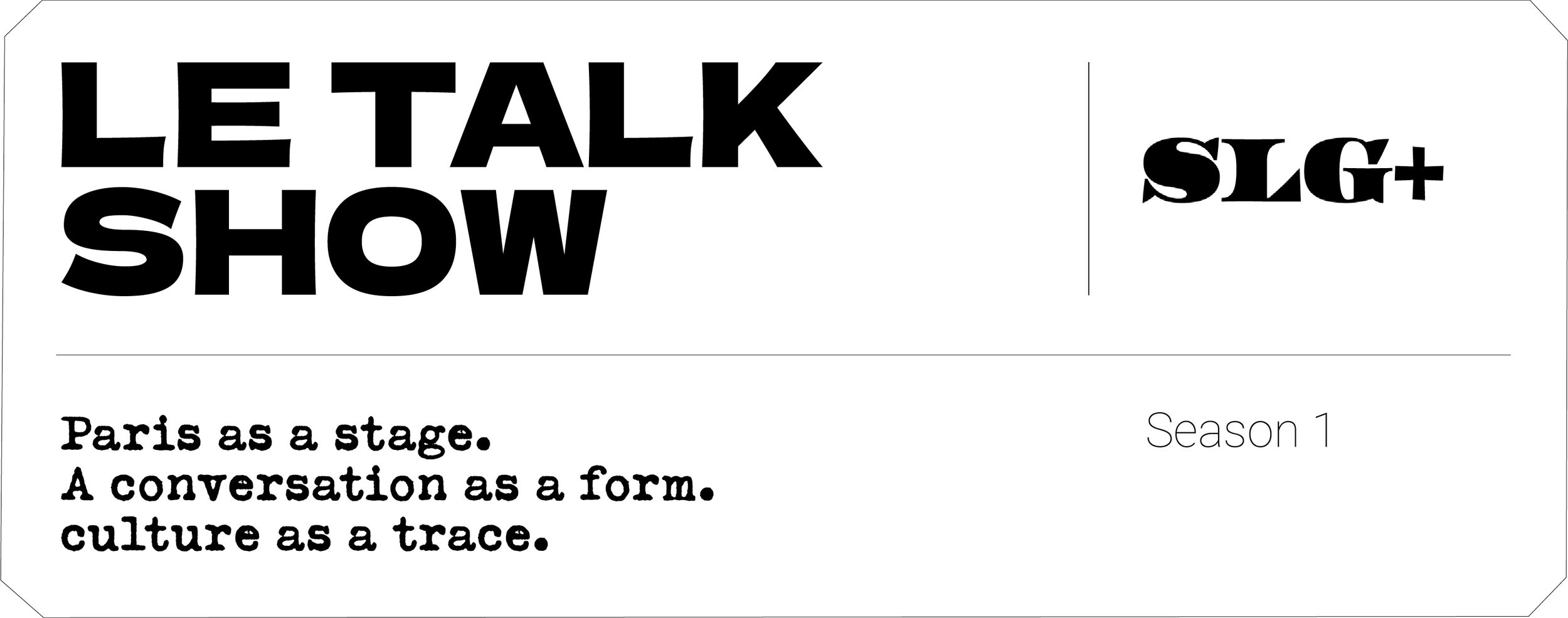 carton avec le titre du Talk Show par Salut les Garçons season 1