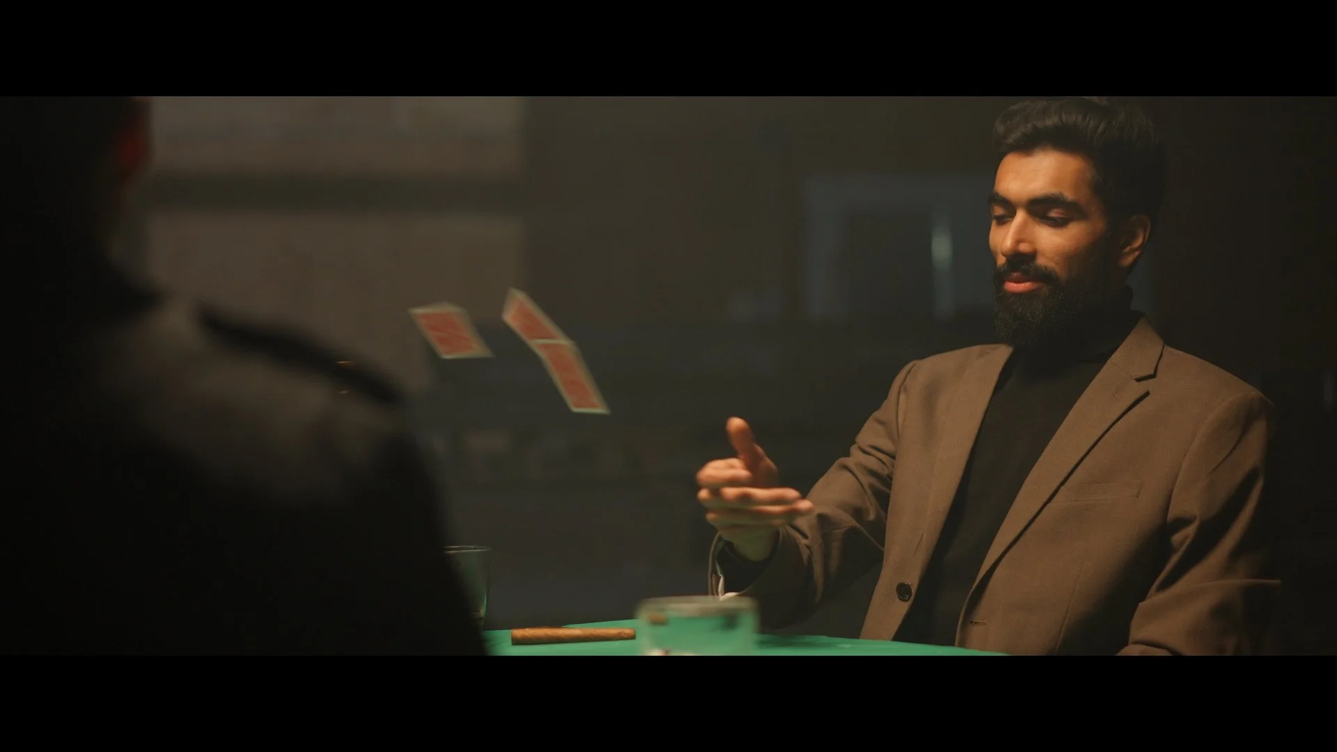 Warehouse poker scene