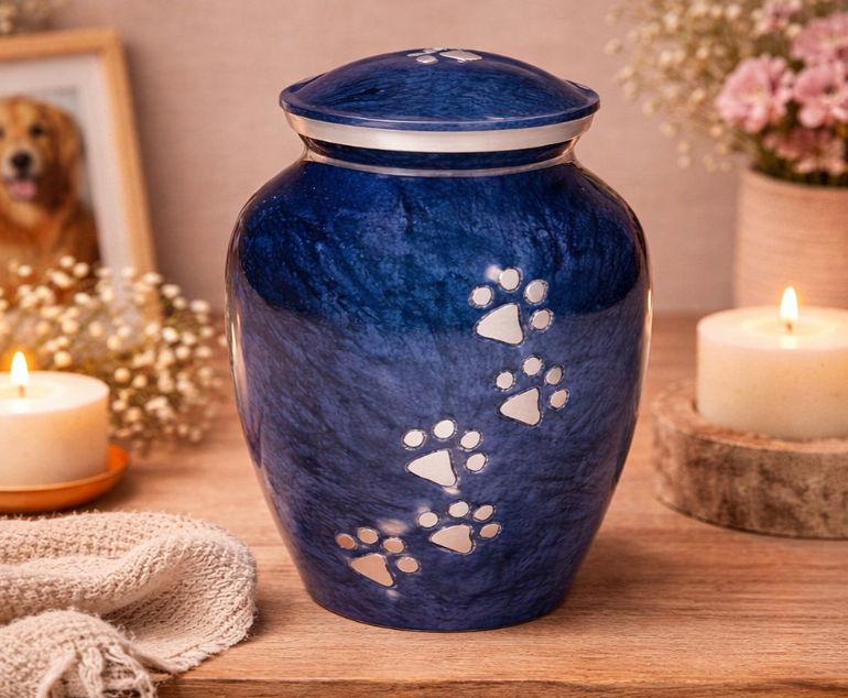 Precious Paw Prints Memorial Urn