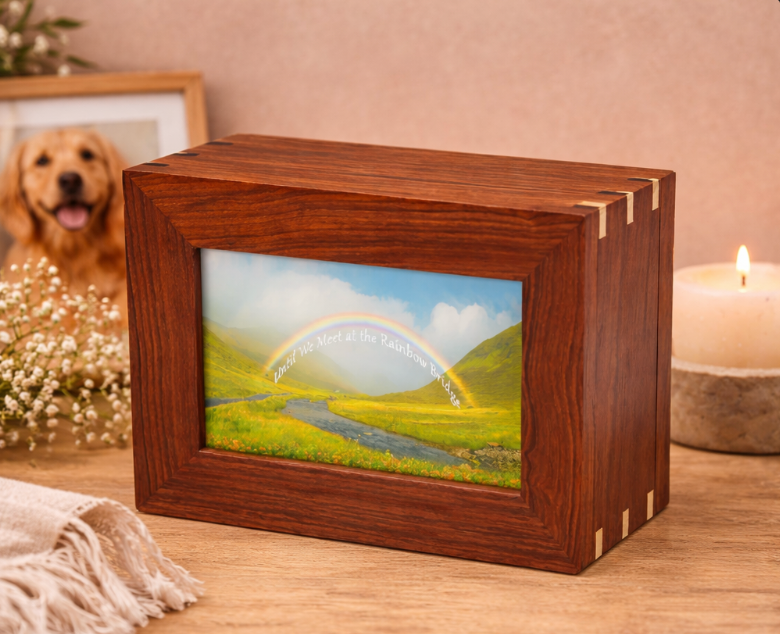 Rainbow Bridge Photo Memorial Box