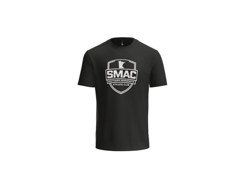 UNISEX COTTON SHORT SLEEVE FULL LOGO FRONT - BLACK