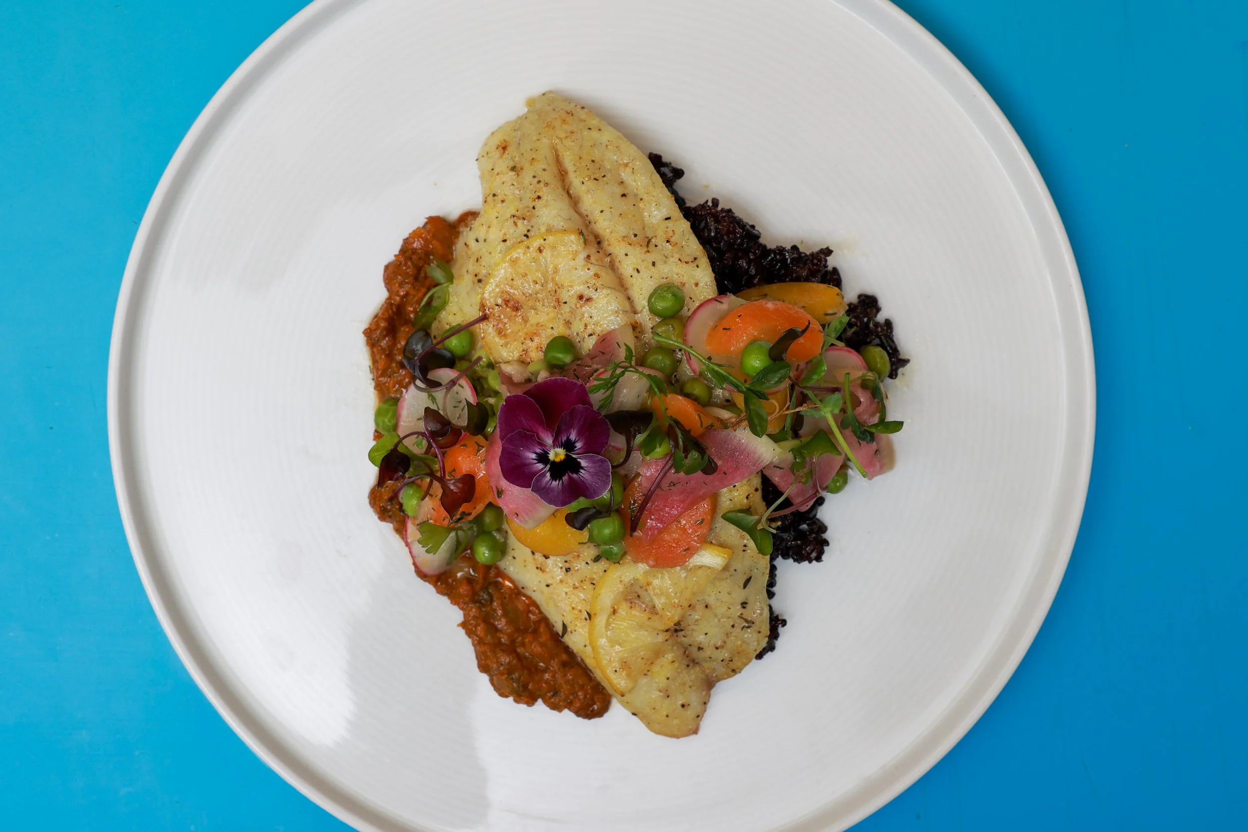 Barramundi with Black Rice