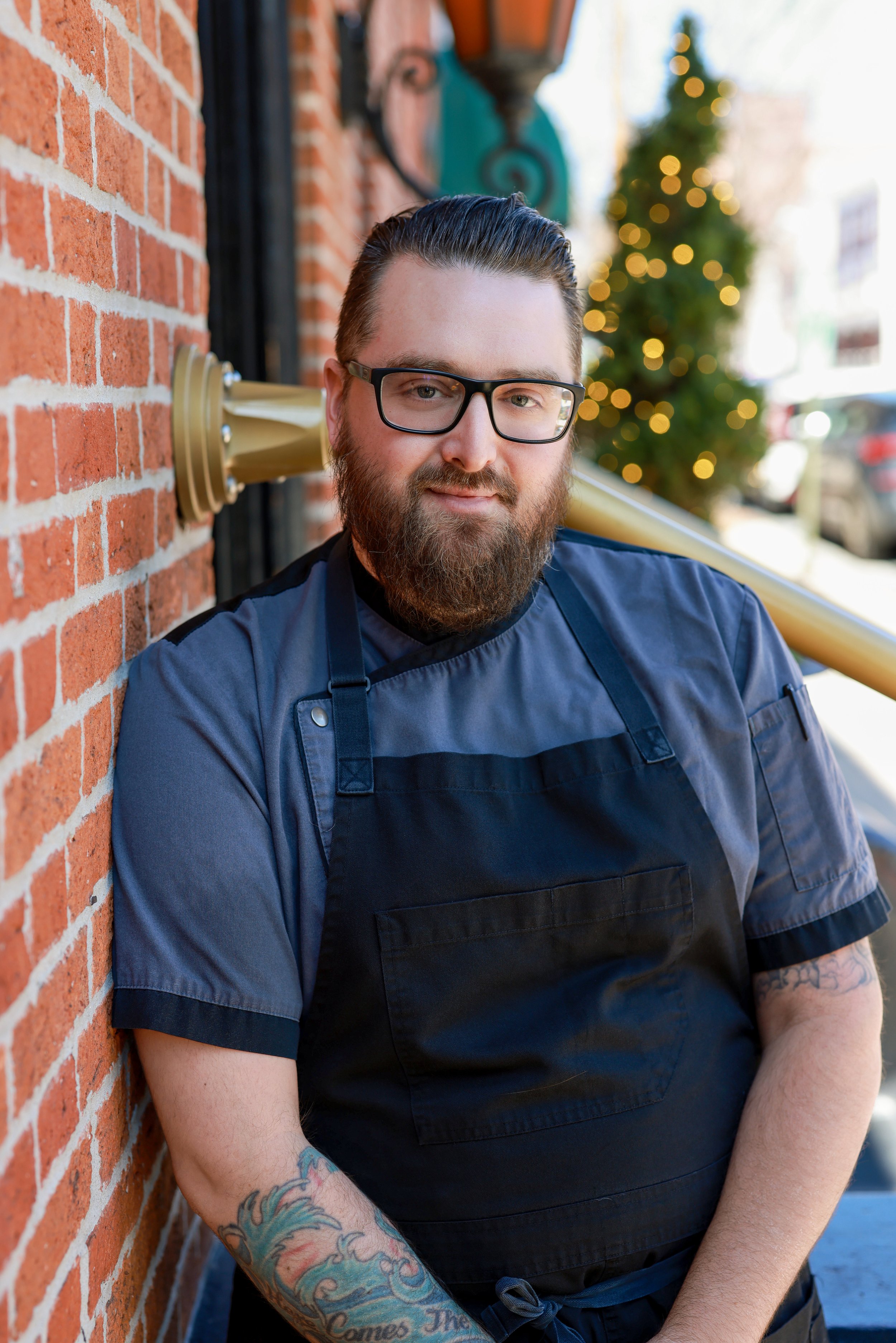 Chef Anthony Davis outside the Belvedere Inn - Lancaster, PA