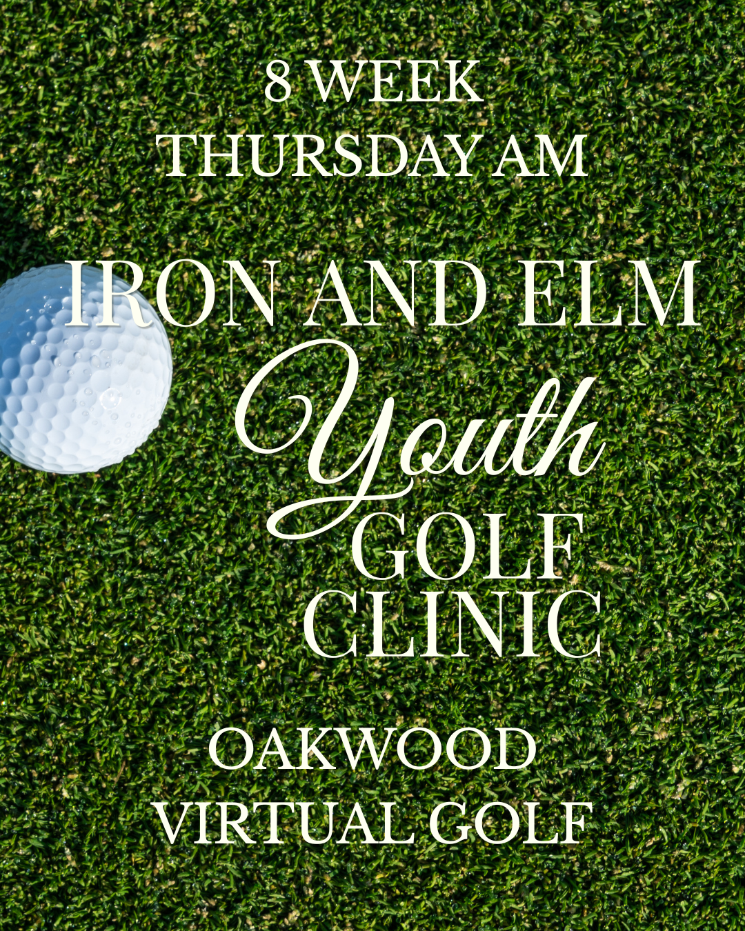 Oakwood Virtual Golf Glastonbury, CT- Thursday AM Homeschool/Preschool Enrichment Ages 3-5