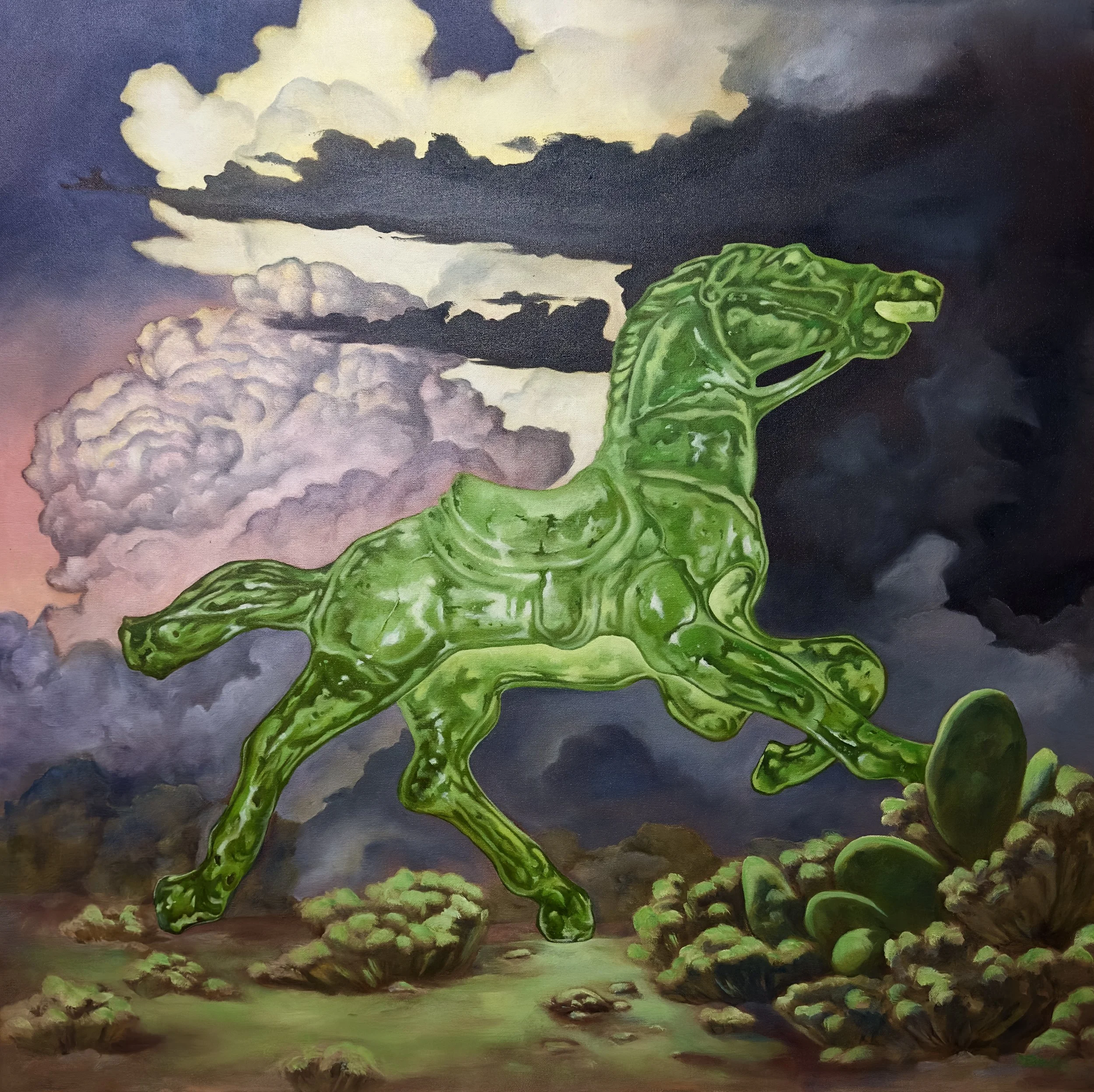 "The Rodeo at the End of the World"
36"x36"
Oil on Canvas
2026