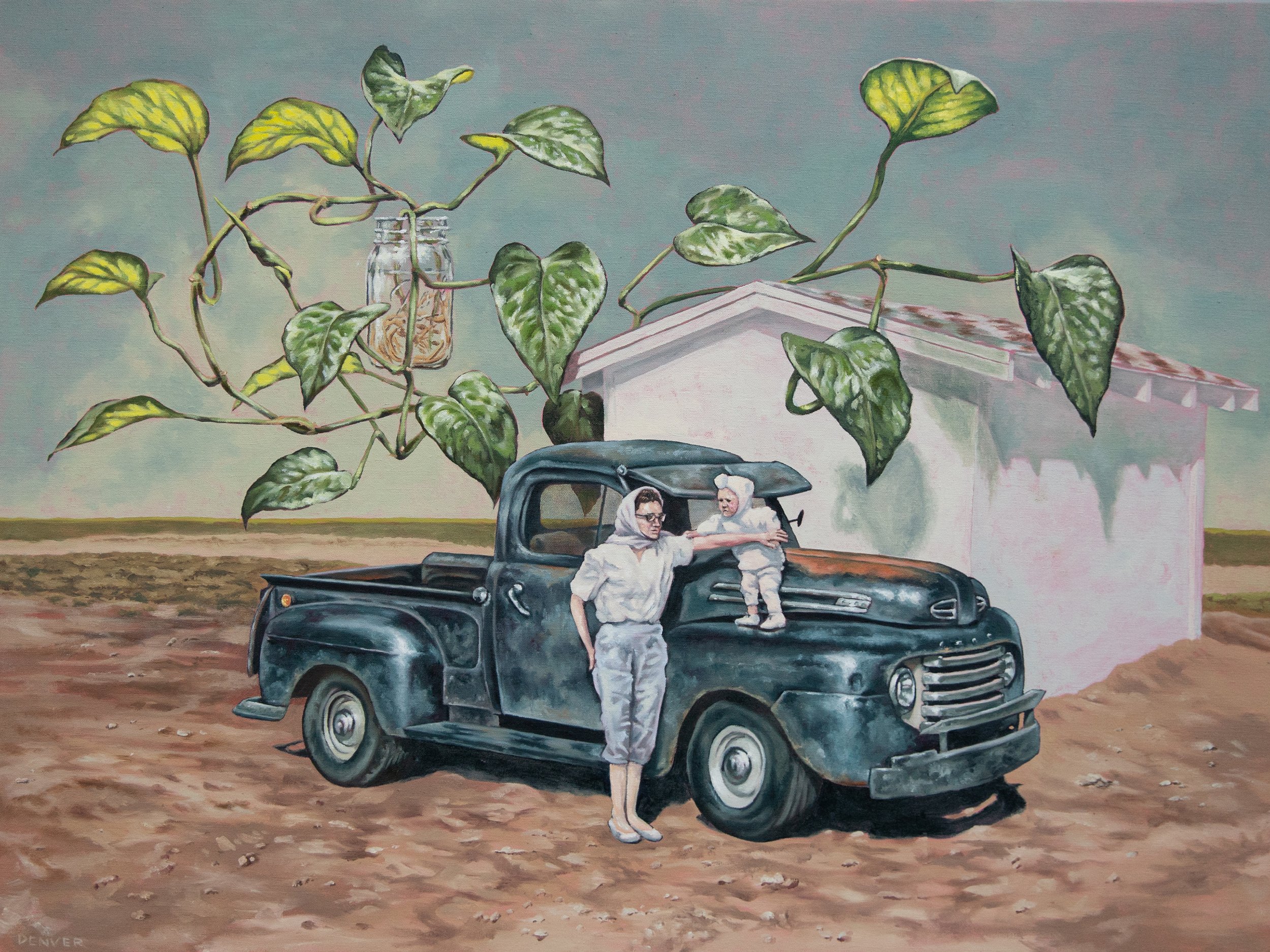 🔴 "Happy, TX"
40"x30"
Oil on Canvas
2025