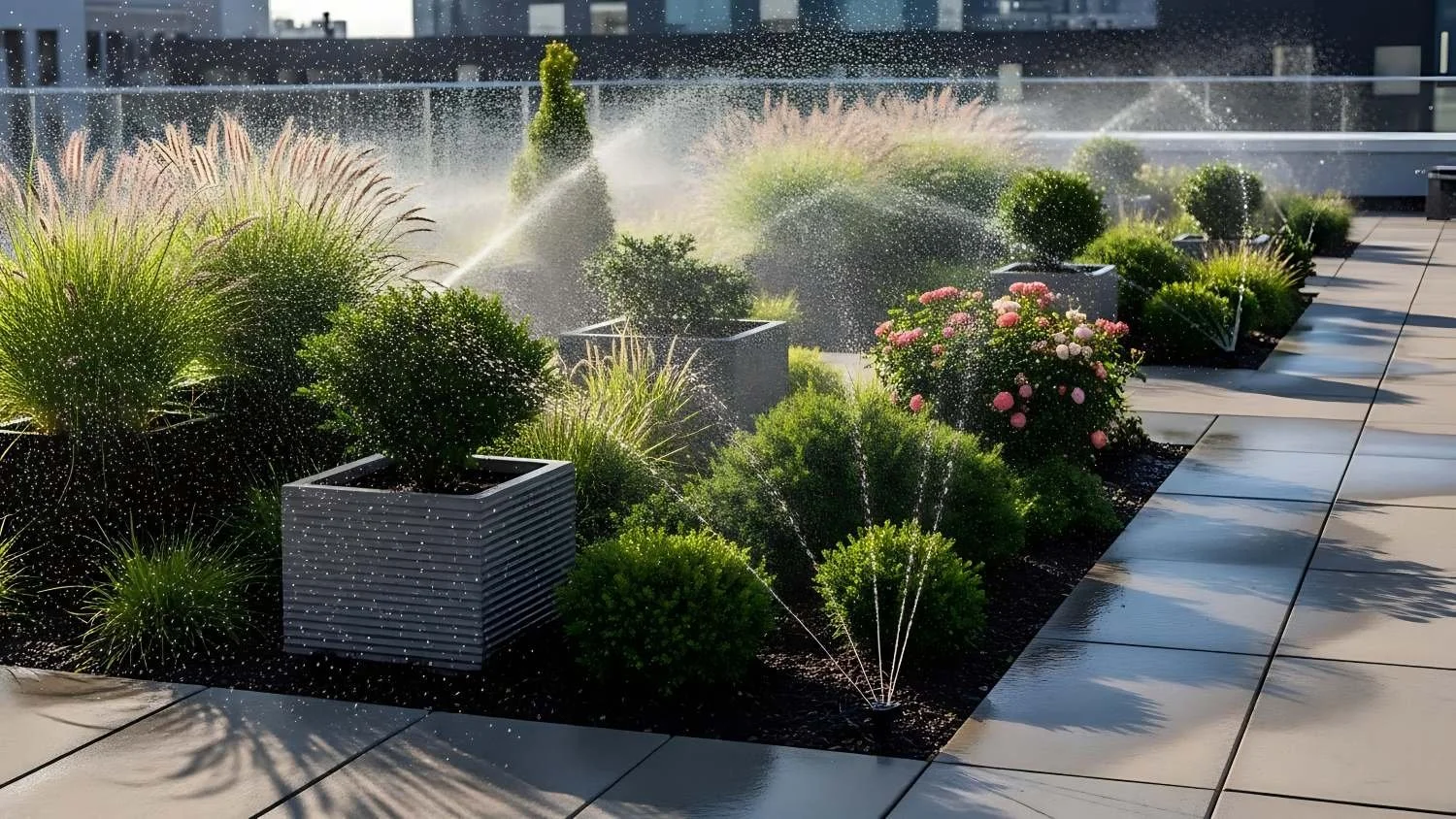 Landscape maintenance made easy with salupo lawn spinkling services get yours installed today