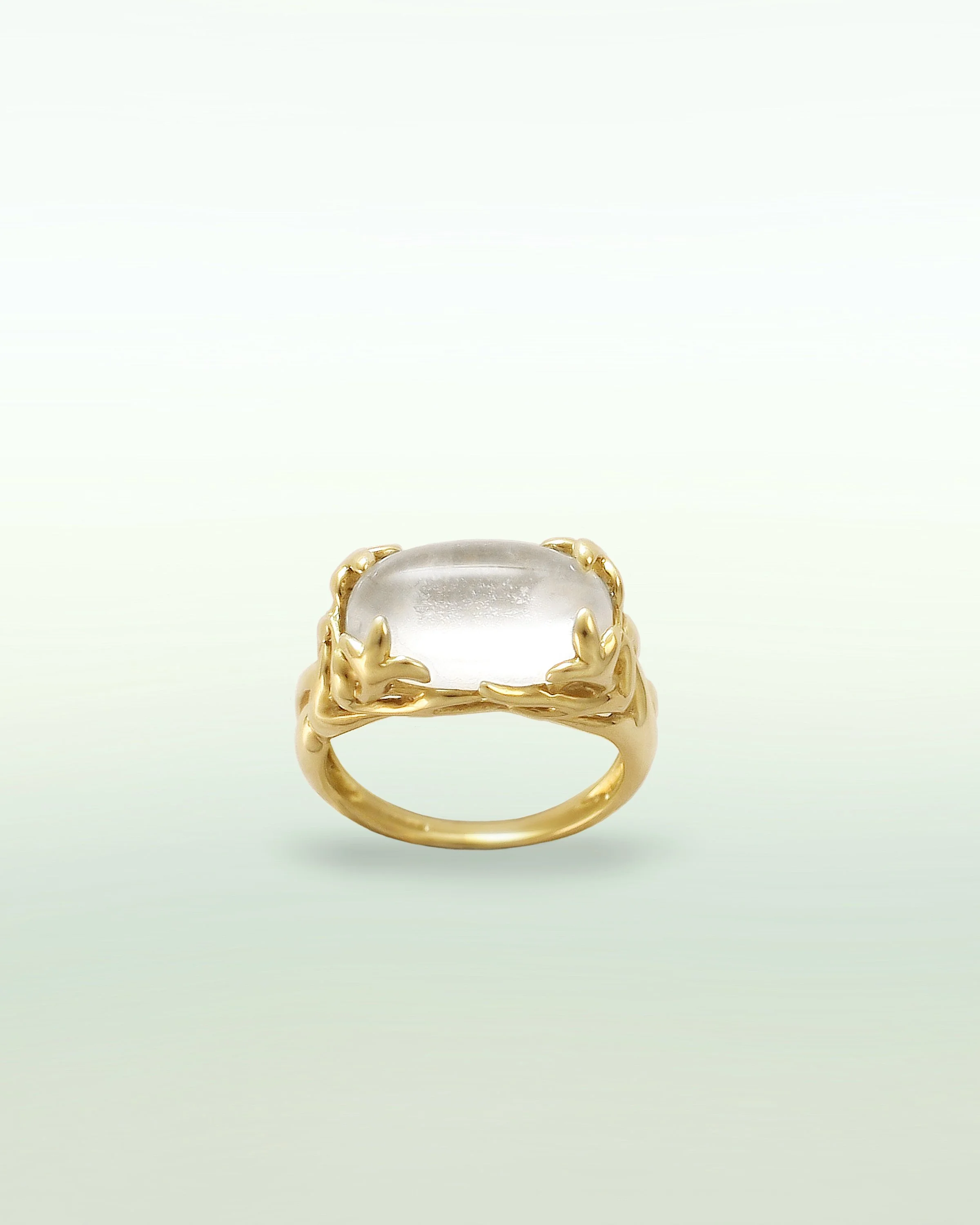Moonstone & Gold Statement Ring