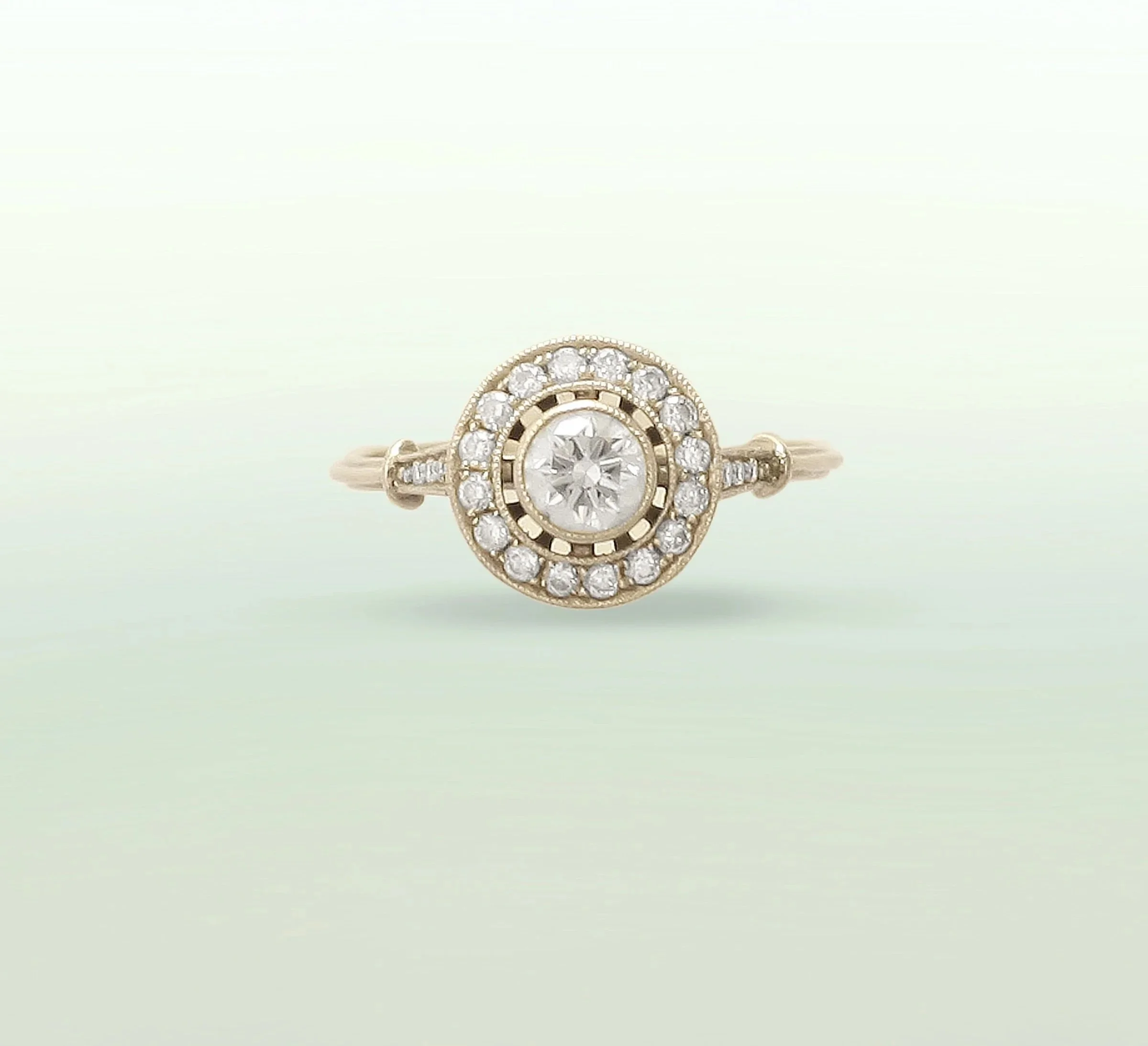Edwardian Style Diamond Cluster Ring