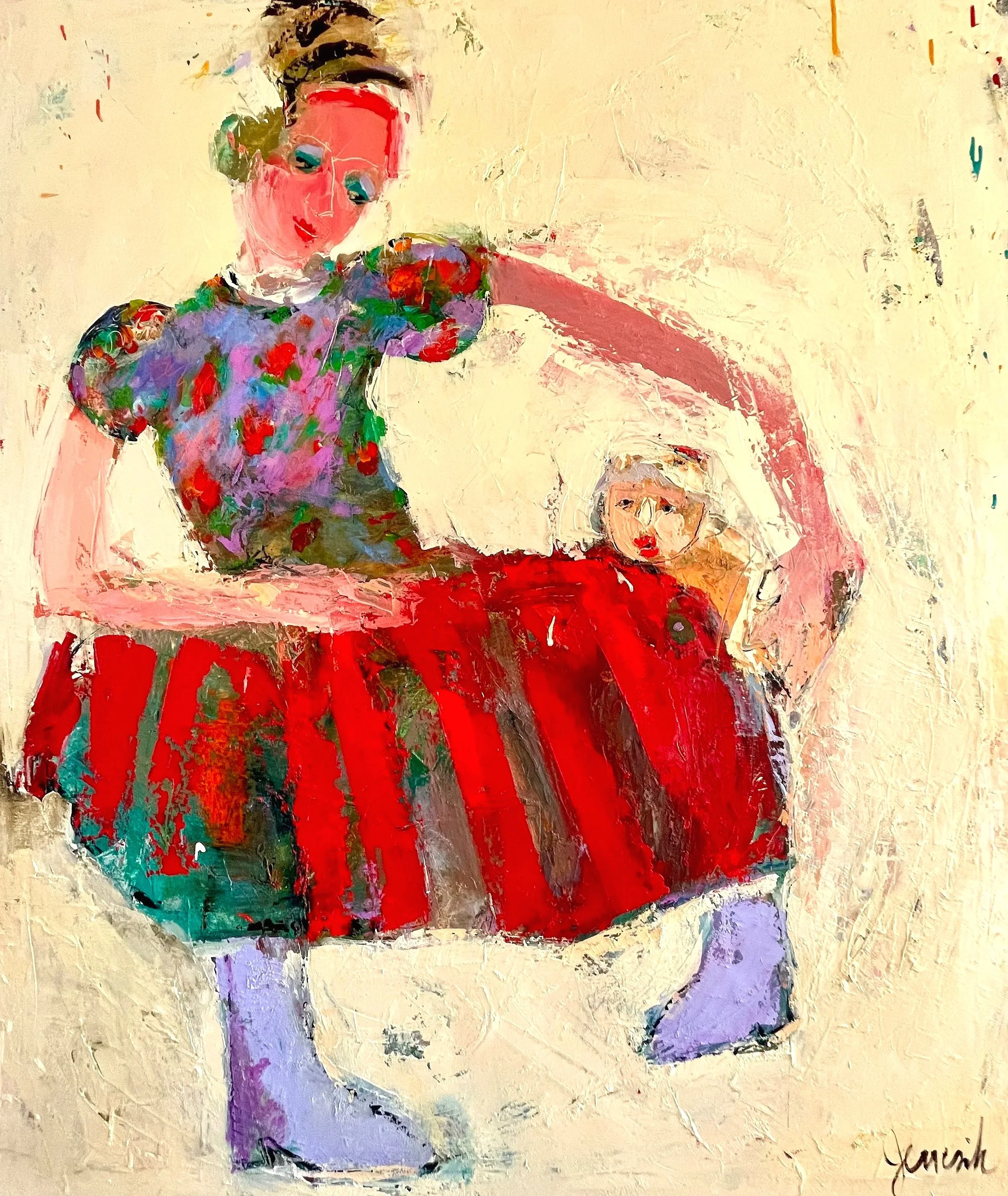 Woman and Child   60x50