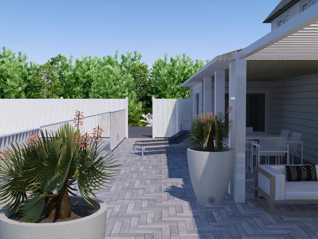 Plan de cours arrière 3D