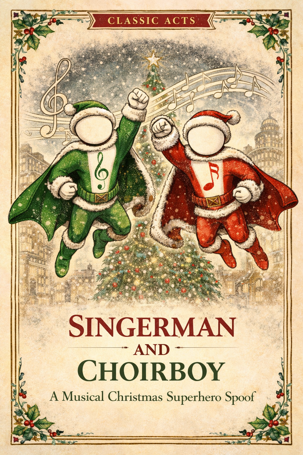 Singerman and Choirboy: A Musical Christmas Superhero Spoof