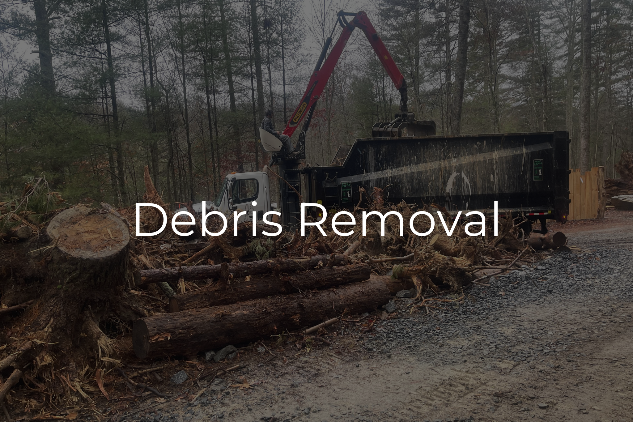 Construction removal, removal of tree, removal of organic waste in Western North Carolina. 