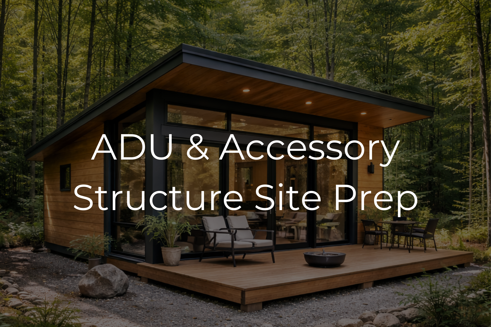 Installation and site prep for tiny homes, ADU, and additional dwelling units in Asheville, Canton, Waynesville, NC.