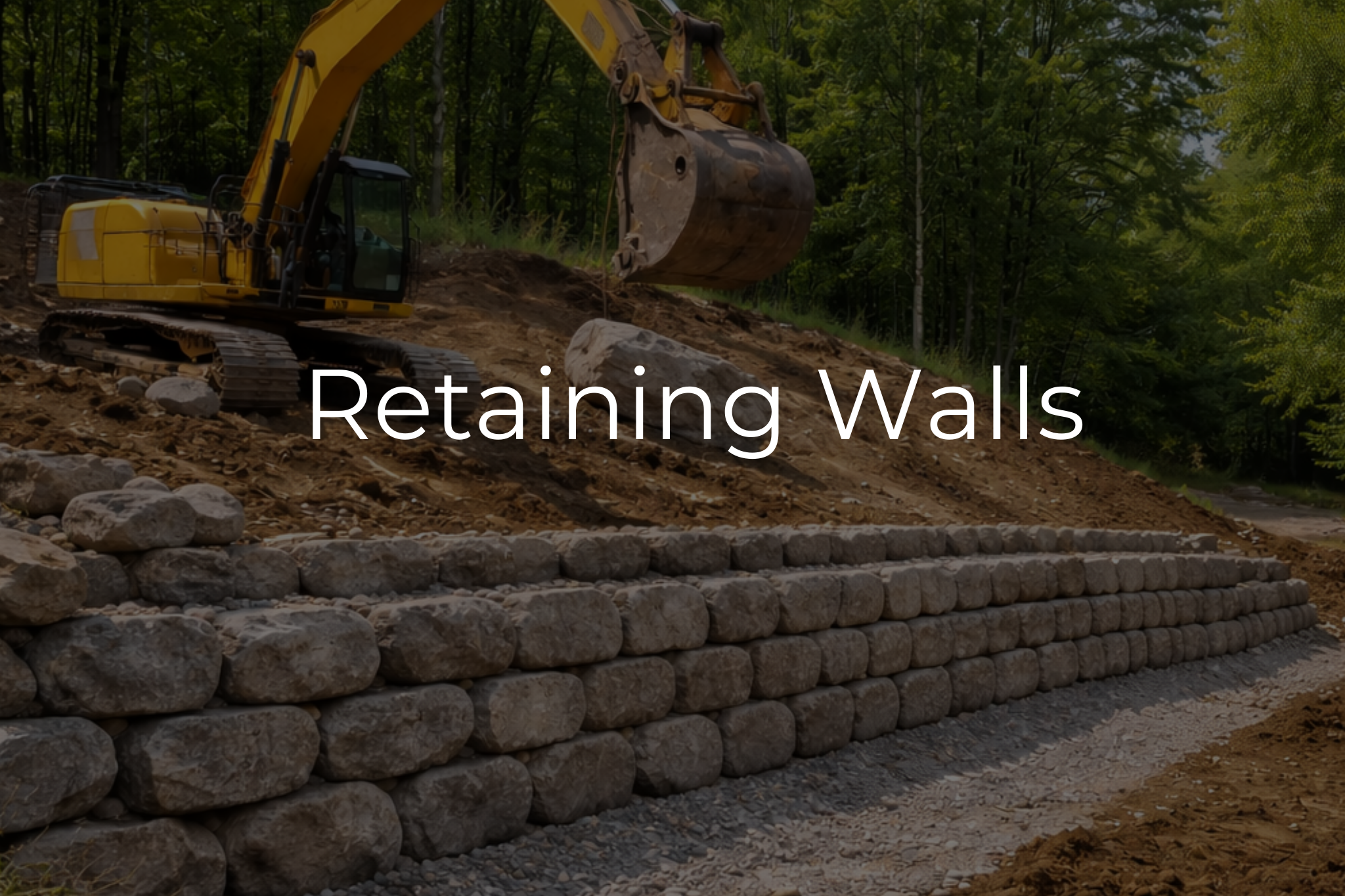 Installation and repair to retaining walls in Waynesville, Canton, and Asheville, North Carolina. 