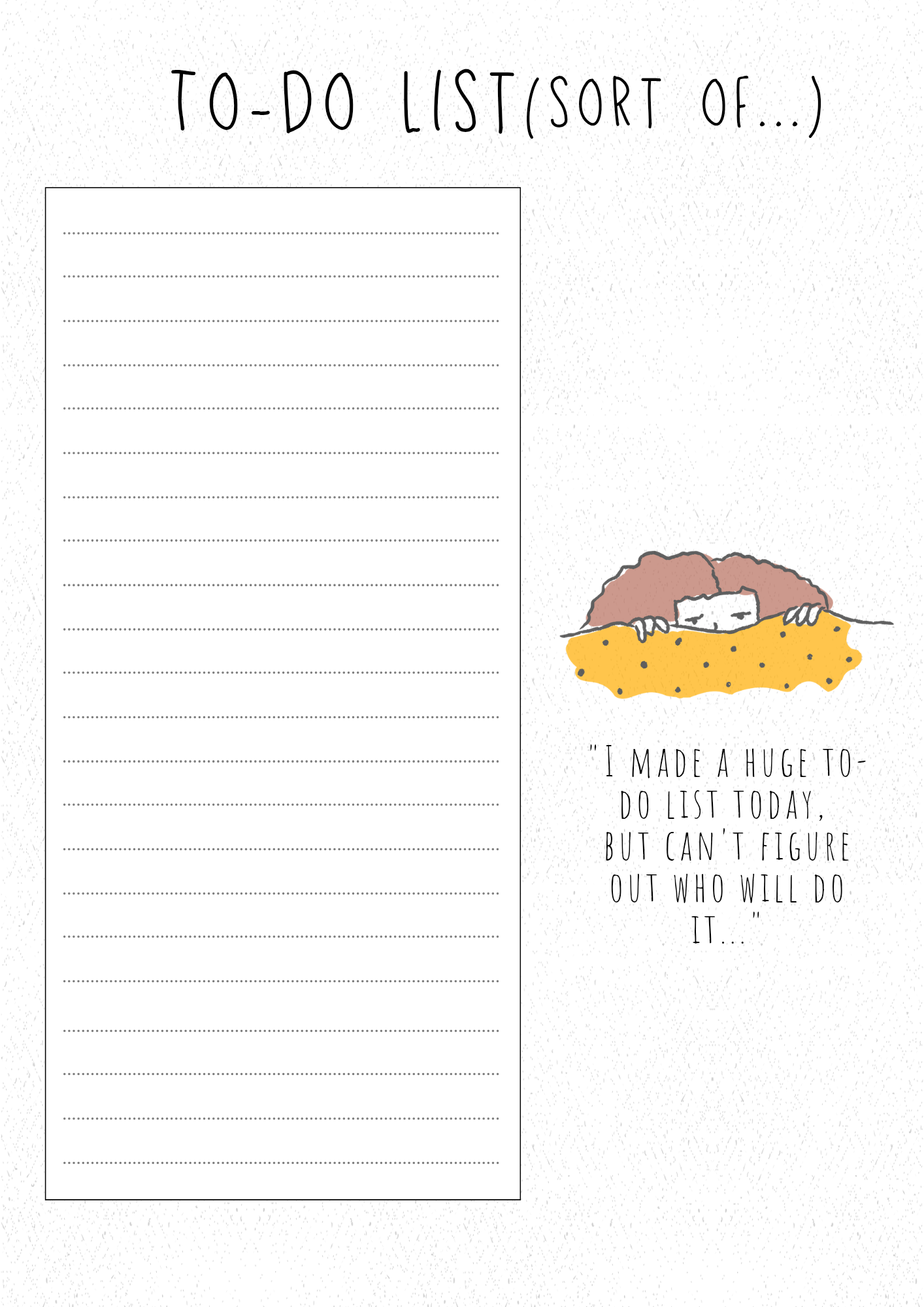 To-do List (Sort of)