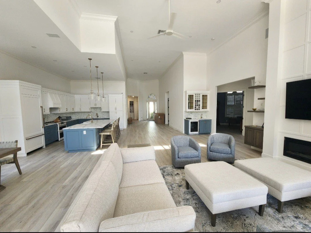 Finished luxury home interior remodeled by JDB Contracting in Southwest Florida