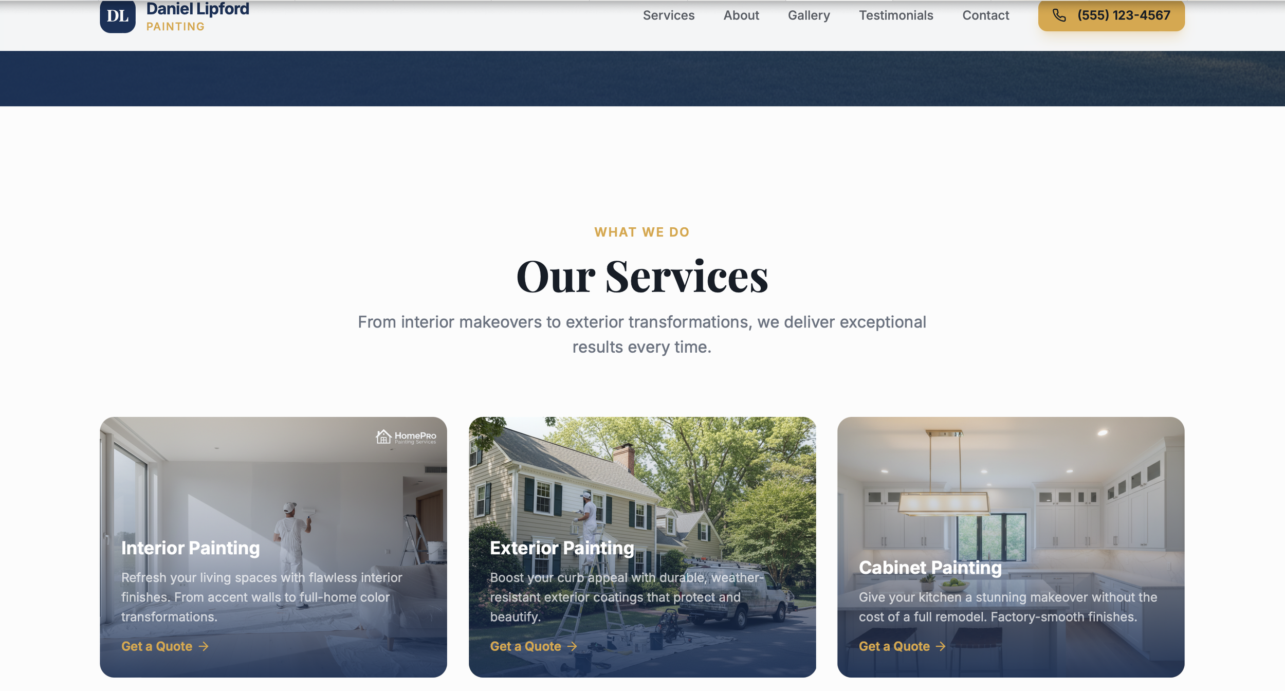Concept Website — Painting