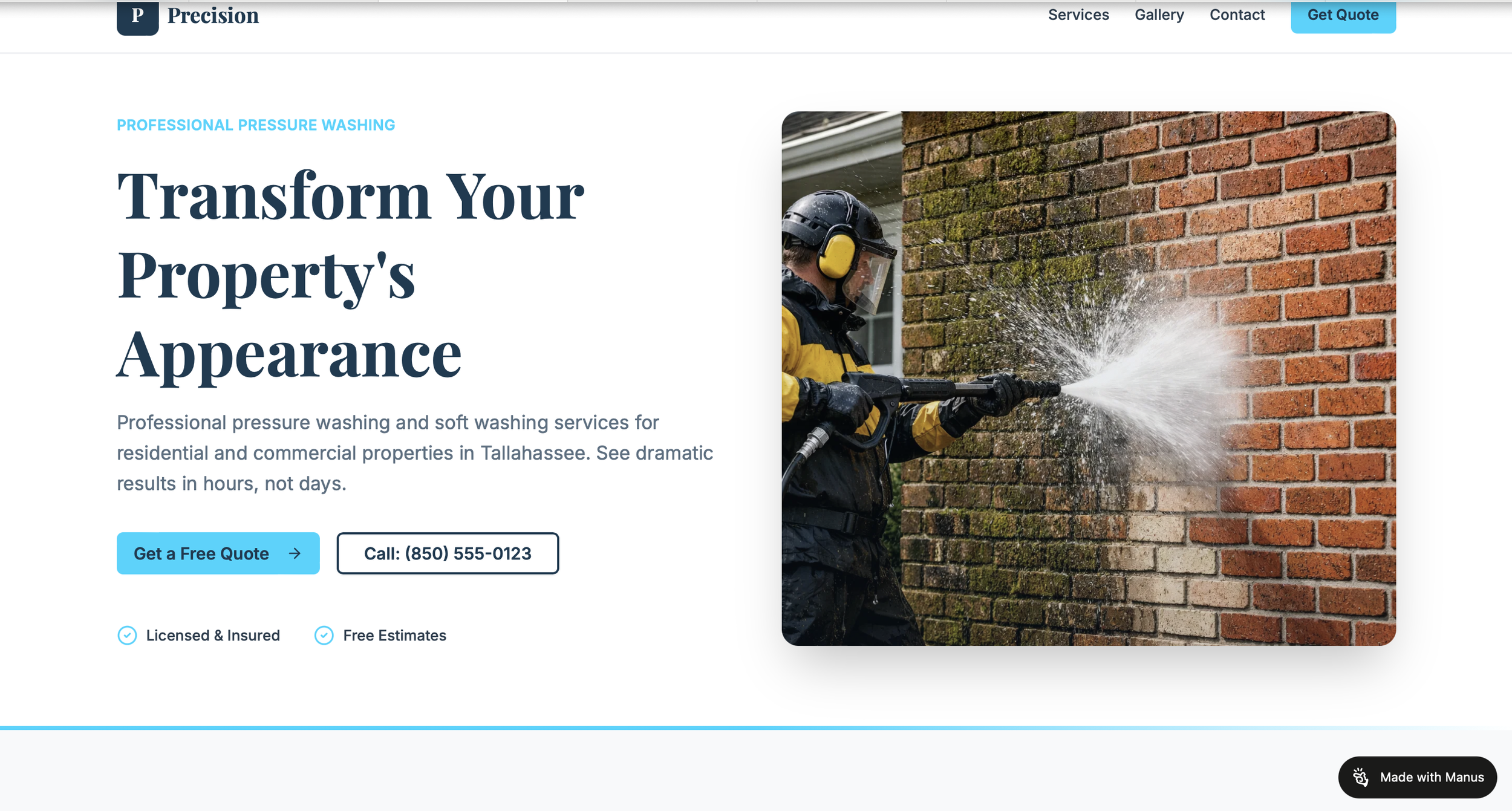 Demo Site- Pressure Washing