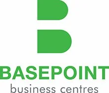 Logo of Basepoint Business Centres with a large green 'B' and the company name below.