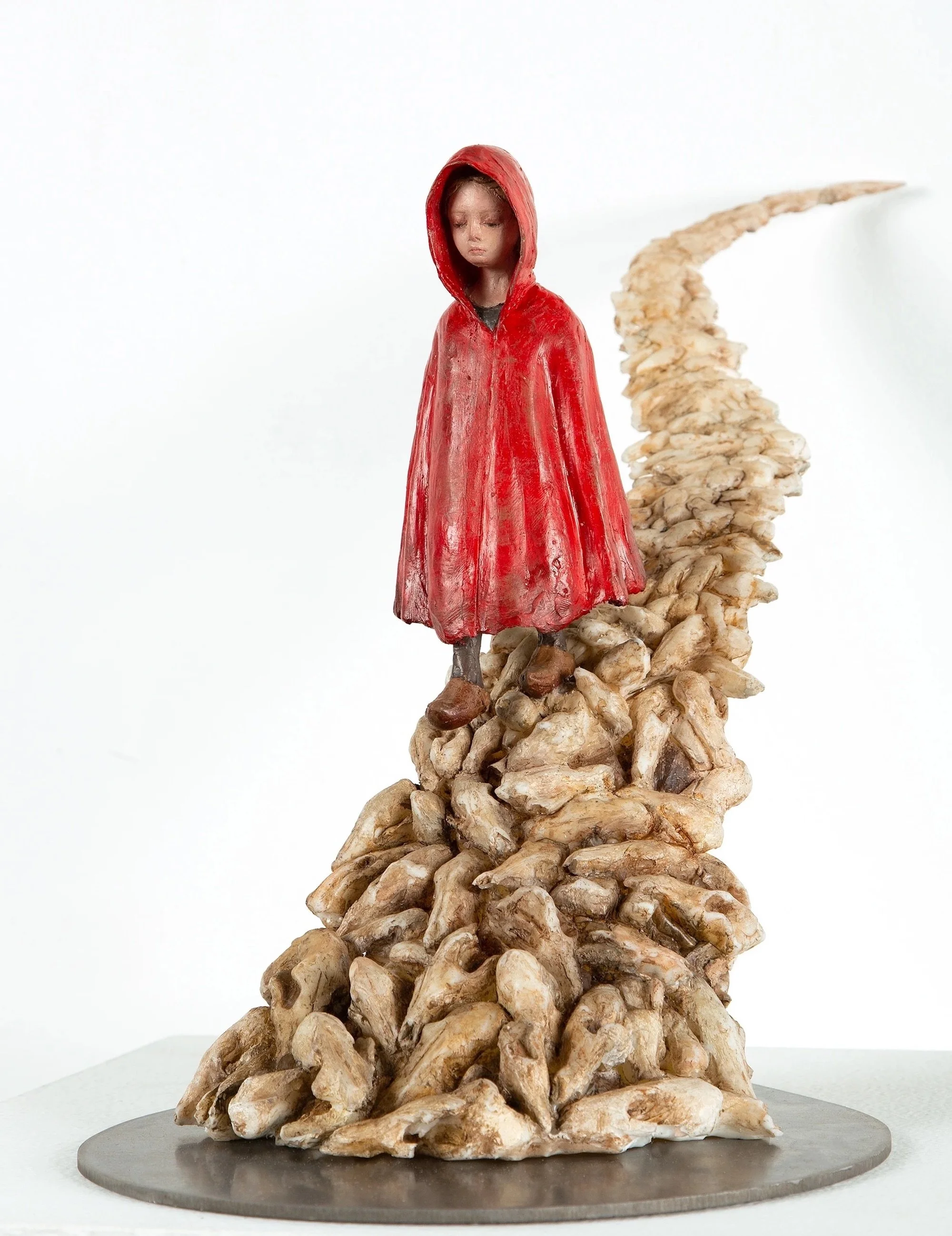 Through the Valley of the Shadow of Death, 2023, 11”x8”x18 ,Resin, acrylic paint, steel
$1660.