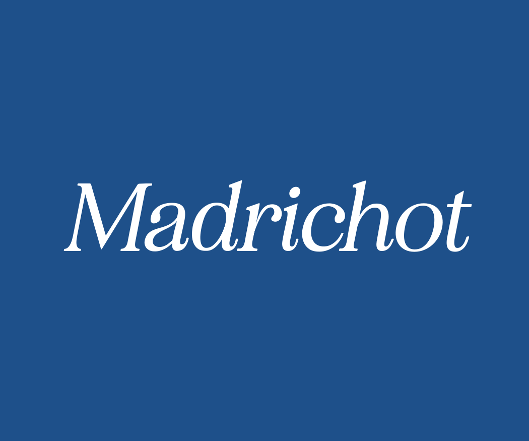 The word 'Madrichot' written in white font on a blue background.
