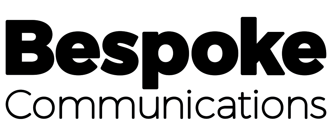 Bespoke Communications logo in black and white.