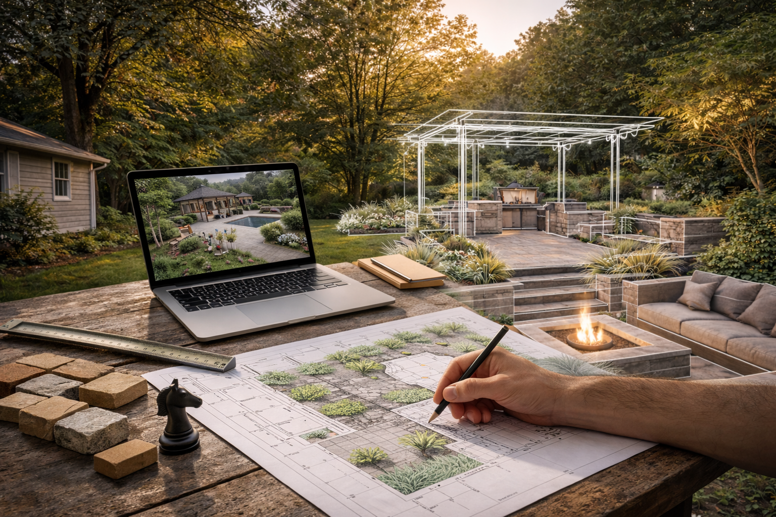 3D landscape design planning outdoor living space visualization Minnesota