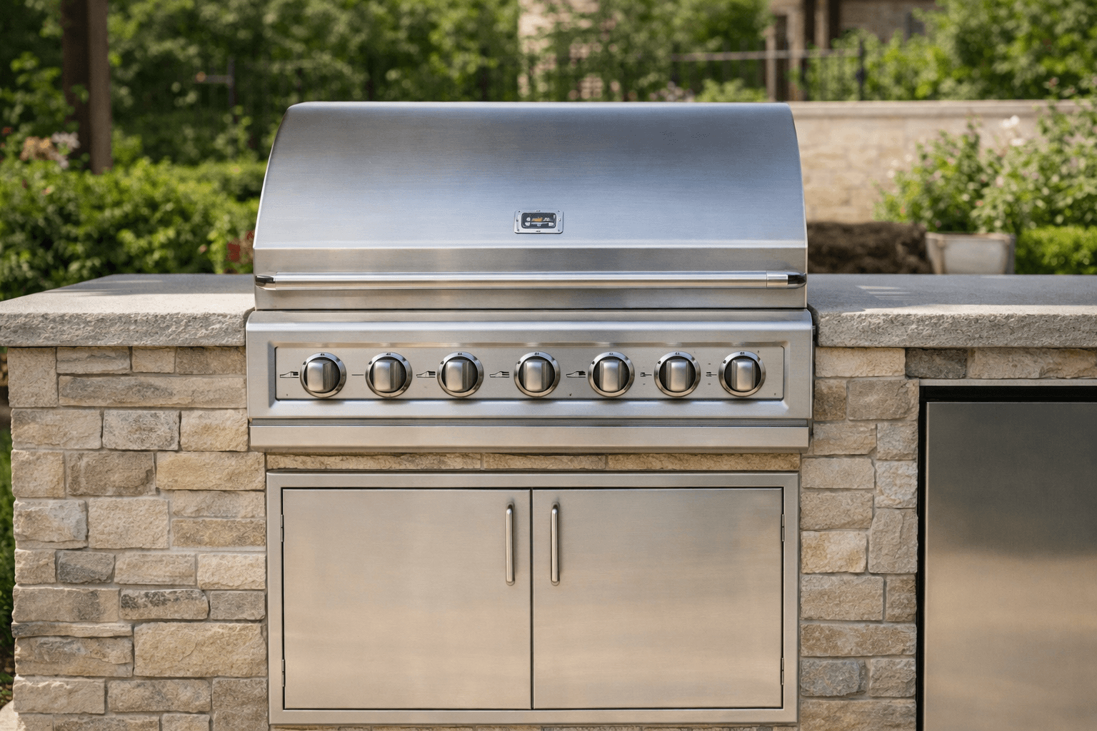 Outdoor Kitchen built-in grill Leander Texas