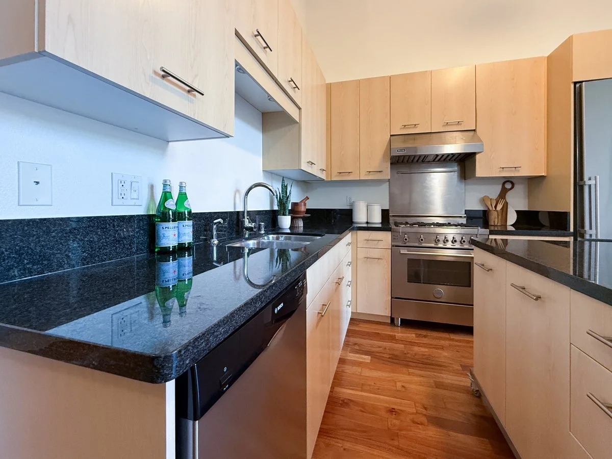 Stainless steel appliances. 