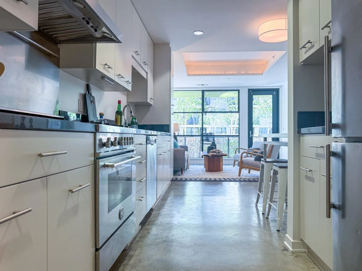 Stainless steel appliances. 