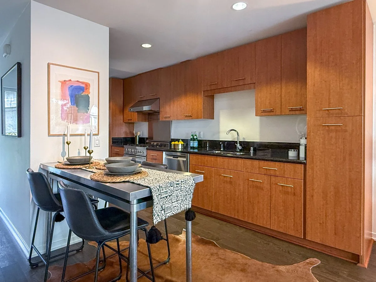 Kitchen with dining area 